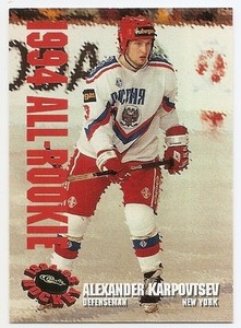 1994 CLASSIC ALL-ROOKIE TEAM #AR6 Alexander Karpovtsev #5915/13500