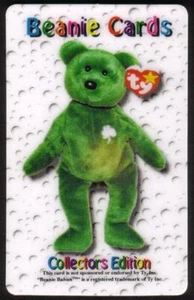 Gorro 5m Coll Ed. Tarjeta telefónica Green Erin The Irish Bear trébol en el pecho 'MUESTRA' - Imagen 1 de 2