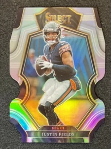 2022 Select Silver Premier Level Die Cut Justin Fields Chicago Bears - Bild 1 von 2