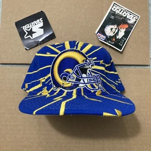 DS Vintage STL/Los Angeles Rams Druckknopflasche Mütze Starter Kollision Wolle Blockhead - Bild 1 von 9