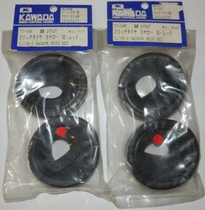 1/10 Kawada 21mm Slick Reifensatz (mit Einlagen) (Mesh Red) NEU TU-54M - Bild 1 von 1