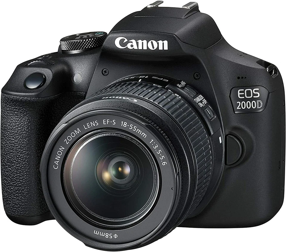 Canon 2000D With 18-55 f/3.5-5.6 III - 1 Year Warranty  - Next Day Delivery - Image 1 of 3