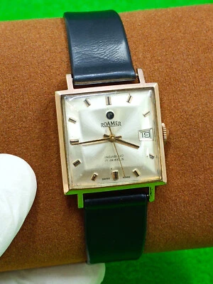 vintage ROAMER INCABLOC watch Date Indicator Gold Plated G20 Mechanical (Manual) - Image 1 of 4