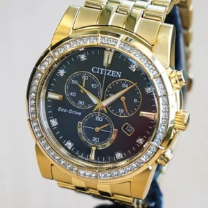 Citizen Crystal Chronograph Eco-Drive Uhr Ref. AT2452-52E Armbanduhr 42mm Gehäuse - Bild 1 von 12