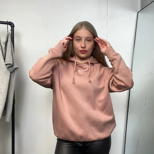Nike Womens Essential Center Swoosh Oversized Hoodie Size XS Dusty Pink Pullover - Picture 1 of 7