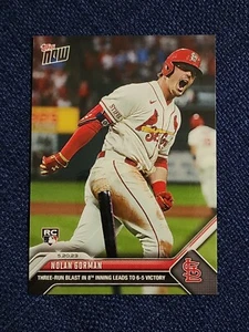 Nolan Gorman 3 Run HR Leads to Victory - 2023 MLB TOPPS NOW Card 322 RC - Picture 1 of 2