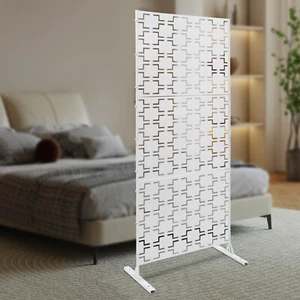 Schermo Privacy Autoportante Rettangolare in Acciaio per Uso Interno ed Esterno - Foto 1 di 14