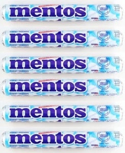 Mentos Chewy Dragees Candy Tablet 6 Rolls - Mint - Picture 1 of 2