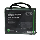 Ascot Premium Modular 6 Seater Rectangular Cube Set Cover - 212 X 132 X 65 H - B