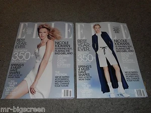 NICOLE KIDMAN - ELLE MAGAZINE - JANUARY 2015 - BOTH COVERS! - NO LABELS - Imagen 1 de 5