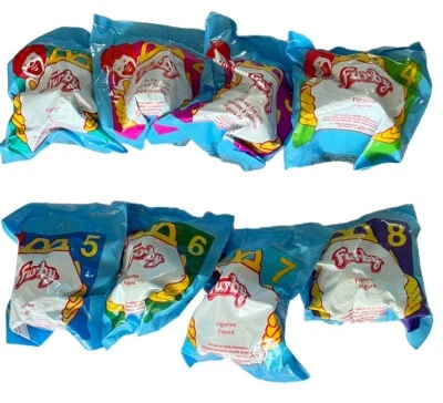 De colección McDonald’s Furby Estatuillas FELICES Comida Juguetes Nuevo 1-8 Sin Abrir Juego Completo Foto 1 de 4