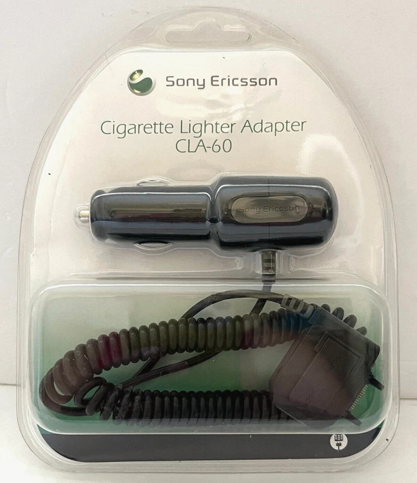SONY ERICSSON CLA-60 прикуривателя адаптер новый в заводской упаковке, автомобильное зарядное устройство - Изображение 1 из 4