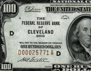 1929 $100 Federal Reserve Bank Note Chicago FR.1890-D PMG62 EPQ D00025771A - Picture 1 of 4