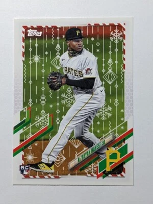 Ke'Bryan Hayes RC 2021 Topps Holiday #HW185 Pittsburgh Pirates - Image 1 of 2