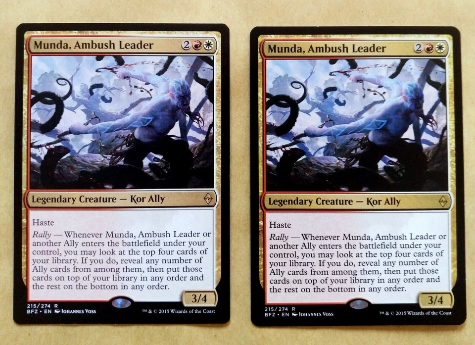 2x Munda, Ambush Leader - MTG Battle for Zendikar BFZ Rare NM - Imagen 1 de 1