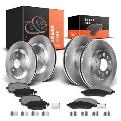 Rotores de freno de disco y pastillas de freno para Ford Freestar Mercury 2004-2007 delanteros y traseros Foto 1 de 4