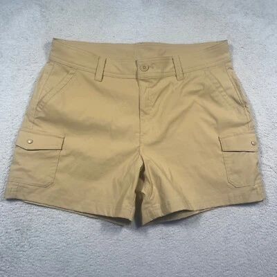 Eddie Bauer Cargo Shorts Hiking Travel Casual Khaki Shorts Womens 14 Gorpcore - Image 1 of 4