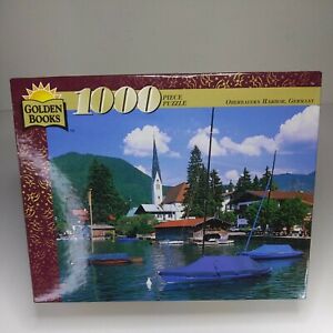 1996 Golden Books 1000 Pcs Puzzle "Oberbayern Harbor, Gremany” 21.5” x 27.5” 