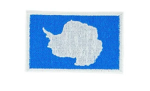 PARCHE DE BANDERA antártica HIERRO SOBRE PEGAMENTO NUEVA MOCHILA BORDADA - Imagen 1 de 1