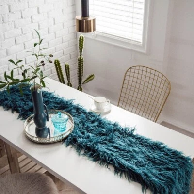 European Plush Table Runner Banquet Table Decor Garnish Rectangle Cabinet Cover - Image 1 of 4