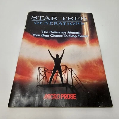 STAR TREK GENERATIONS GAME MANUAL MICRO PROSE #A157 - Image 1 of 4