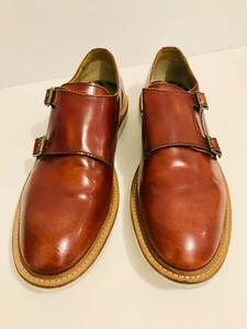 Base London Mens ALFIE Leather  Dress Shoes, Light Brown, US 10  One of a Kind! - Picture 1 of 6