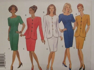 OOP BUTTERICK 3362 MS/MP Jackets & Dresses PATTERN 6-8-10/12-14-16/18-20-22 UC - Image 1 of 3