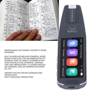 Intelligenter Übersetzungsstift 4-Zoll-Touchscreen 134 Online-Sprachübers URS - Afbeelding 1 van 24