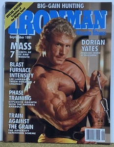 IronMan Magazine September 1991 Dorian Yates Cover Bodybuilding - Picture 1 of 1