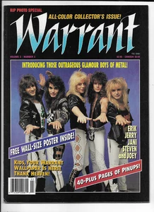 Rip Magazine vol 2 no 2 Warrant poster special with poster - Picture 1 of 2