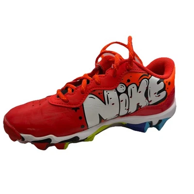 Chuteira de beisebol juvenil Nike Alpha Huarache 4 Fastflex diamante tamanho 3Y FZ8657-601 vermelha - Imagem 1 de 4
