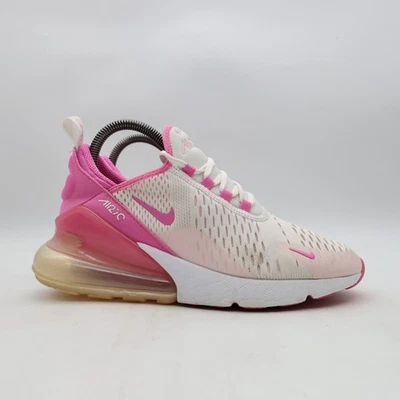 Nike Air Max 270 Youth 5 Women's 6.5 White Pink Foam GS Sneakers FZ4116-100 - Image 1 of 4