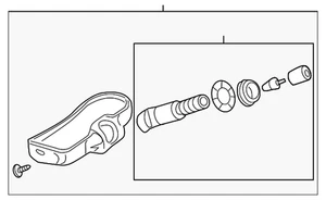 Genuine GM Tire Pressure Monitoring System (TPMS) Sensor 13540601 - Picture 1 of 7