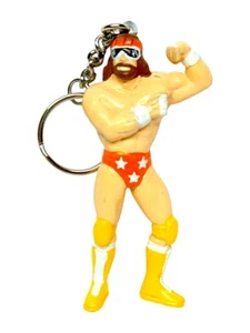 1990 Titan Sports Applause WWF Randy Macho Man Savage Schlüsselanhänger Wrestler 3" WWE - Bild 1 von 3