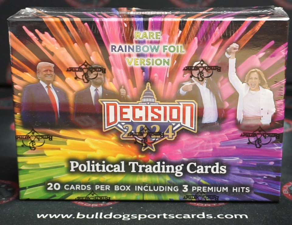 Decision 2024 Political Trading Cards - HOBBY BOX [RARE Rainbow Foil Version] - Image 1 of 1