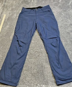 Orvis Pants Mens 38x30 Blue Stretch Fleece Lined Performance Outdoors Hiking - Picture 1 of 9