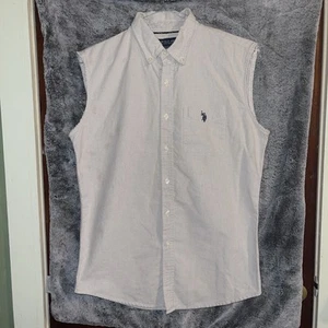 Sleeveless Polo Shirt Size Medium Color Gray - Picture 1 of 4