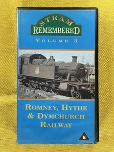 Steam Remembered Volume 3 - Romney, Hythe & Dymchurch On VHS Video Cassette - Picture 1 of 3