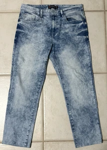 Southpole Men's Skinny Stretch Blue Demin Jeans Size 32 X 30 Acid Wash ~ Exc - Picture 1 of 9