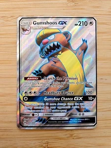 Gumshoos GX 145/149 Sun & Moon Base NM Full Art Pokemon Card - Picture 1 of 2