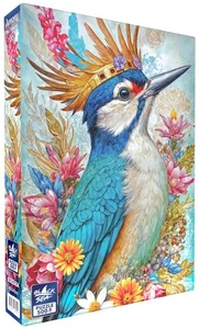 NEW Black Sea 500 Pieces Jigsaw Puzzle 	Among the Flowers Jay - Picture 1 of 2