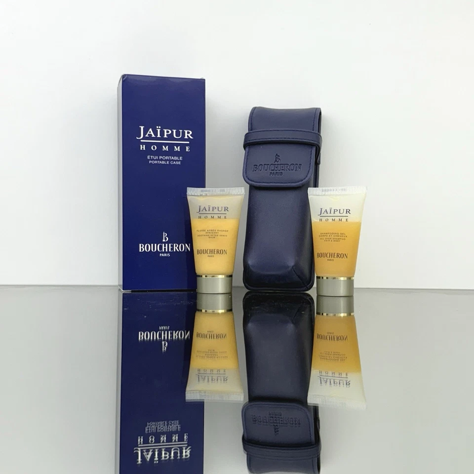 Jaipur Homme Boucheron JUEGO DE VIAJE 0,85 oz-25 ml BÁLSAMO Y CHAMPÚ PARA DESPUÉS DEL AFEITADO (HE26 Foto 1 de 1