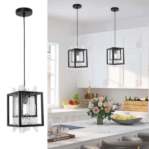 Black Crystal Pendant Light Kitchen Island, Modern Pendant Light, Luxury Wate... - Picture 1 of 6
