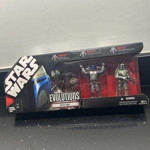 PACK DE 3 STAR WARS THE FETT LEGACY MANDALORE BOBA JANGO FETT LEGACY EVOLUTIONS 2008 - Imagen 1 de 6