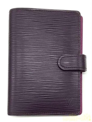 Louis Vuitton Authentic 14.5 cm Notebook Cover Purple Agenda PM Made in Spain - Image 1 of 3