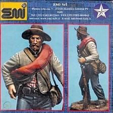 EMI 54mm metal kit 'INFANTRYMAN TEXAS BRIGATE, CONFEDERATE STATE' NO BOX! RARE!