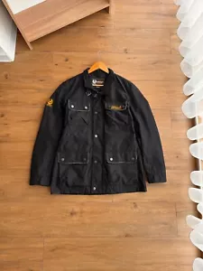 VTG Belstaff Genuine Gold Label Black Nylon Jacket - Picture 1 of 18