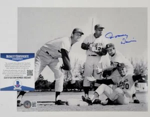 Tommy Davis signed Dodgers 8x10 Photo w/ Koufax Drysdale Wills ~ Beckett BAS COA - Picture 1 of 1