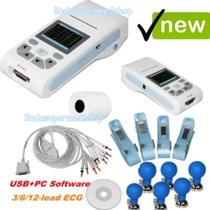 Touchscreen tragbares Hand-EKG90A Elektrokardiograph EKG-Gerät - Bild 1 von 11