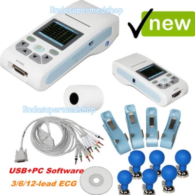 CON-TEC Touchscreen tragbares Hand-EKG90A Elektrokardiograph EKG-Gerät